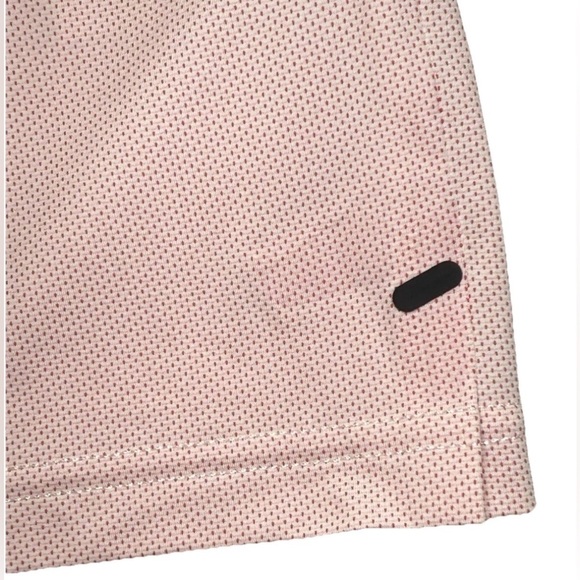 Rhone Performance Polo Shirt Mens XXL Red Subtle Dots White Short Sleeve Golf - Picture 7 of 11